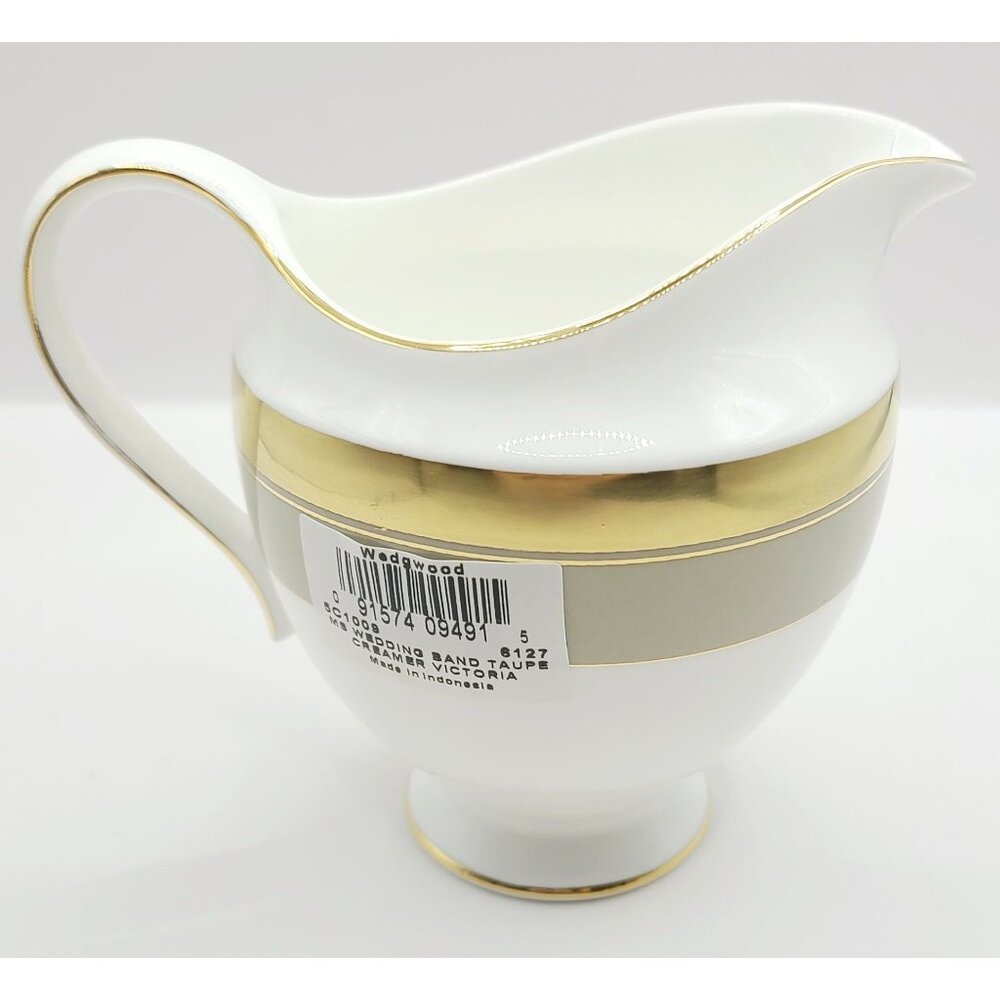 Wedgwood Martha Stewart Wedding Band Taupe Creamer Victoria New Opened Box